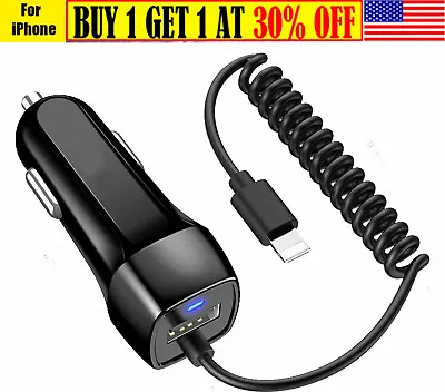 Car Charger For Apple IPhone 11 12 13 Pro Max 13 Mini 5s/6/6S/7/8/8+/X/XS/XR/SE • $9.99