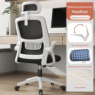 Ergonomic Mesh Office Chair Swivel Computer Desk Chair Home Office Seat Headrest • $49.99