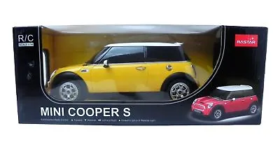 RASTAR 1:14 RC MINI COOPER S REMOTE CONTROL RC Toy Car Yellow - NIB NEW • $45.43