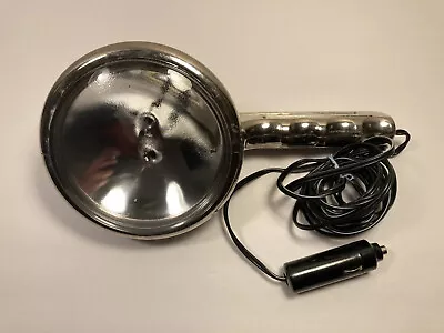 Vintage Chrome Boat Car Truck Hand Held Spot Light 12v Cigarette Lighter 9” • $17.50