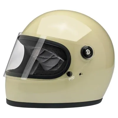 Biltwell Gringo S Ece Motorbike Helmet - Vintage White • $285