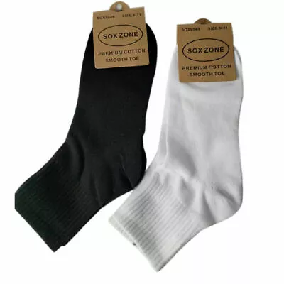 5 PAIRS ASSORTED MEN'S  THIN SPORTS QUARTERS SOCK SIZE6-11 Cotton • $16.28