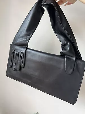 Maison Martin Margiela X H&M 2007 Black Leather Glove Clutch Shoulder Bag • $400