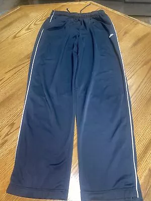 Vintage Nike Y2K Silver Tag Black Stripe Track Pants Men's Size XL • $21.88