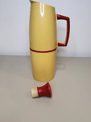 £25 • Buy Vintage Yellow Coffee/tea/ Water Thermos Flask With Pouring Handle And Spout