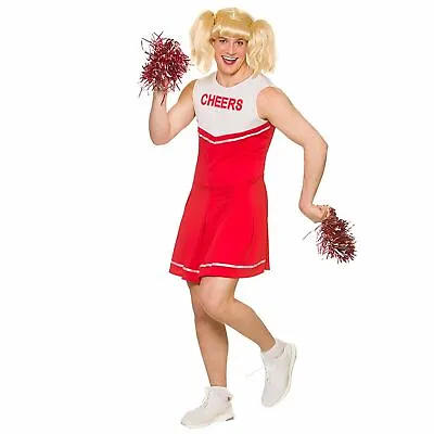 £15.39 • Buy Wicked Hot Cheerleader Stag Do Party Adults Mens Fancy Dress Costume New