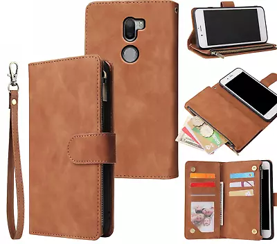 Xiaomi Mi5s Plus Suede Wallet Case Multifunction 6 Cards & Zipper • $13.90