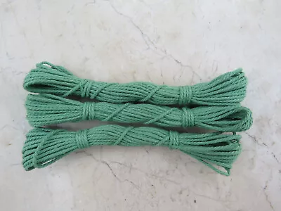 Meccano Hank Of Cord X 3 - Part No. 40. Light Green. NON-Original Replacements • £5.95