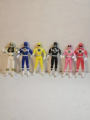 Lot Power Rangers Movie 6 Figures McDonalds 1995 White Red Blue Black Pink Yello • $24.99