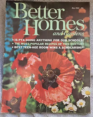 Vtg May 1962 Better Homes & Gardens Magazine Mid Century Mod Great Advertising • $8.99