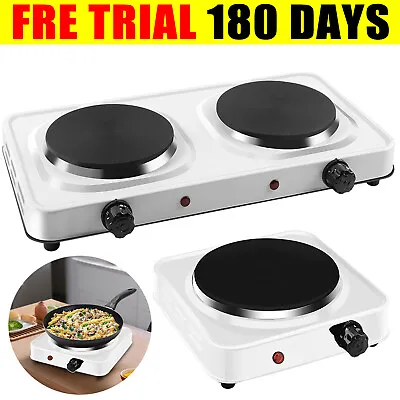 Double Single Hot Plate Electric  Multi-Function Portable Table Top Hob Cooking • £18.89