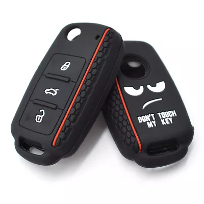 $7.44 • Buy For VW Beetle 2003-2013 Jetta Golf GTI Rabbit Silicone Remote Key Case Fob Cover