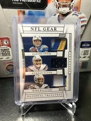 2019 National Treasures Easton Stick Keenan Allen Mike Williams Patch Relic /25 • $20