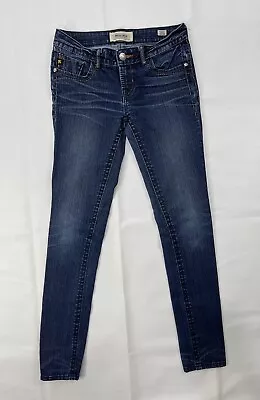 Mek Denim Womens Size 27 (29 X 32) Dark Wash Mid Rise Kazan Jegging Skinny Jeans • $6