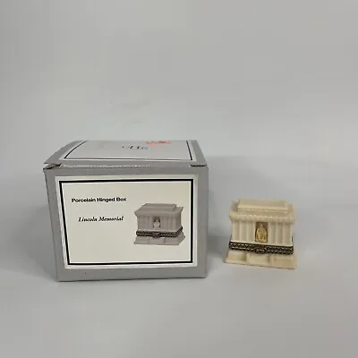 Ceramic Lincoln Memorial Hinged Trinket Box Midwest Of Cannon Falls PHB • $24.69