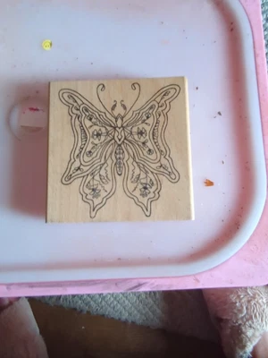 £0.99 • Buy Large Butterfly Wooden Stamp