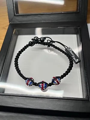 Genuine  Union Jack Tresor Paris Crystal Bracelet. Stunning! • £20