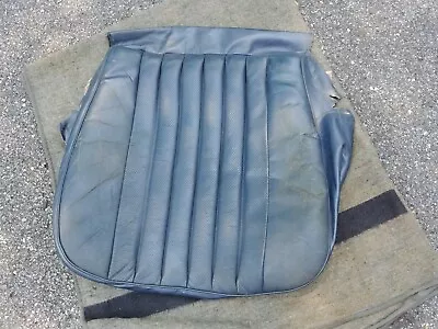 Mercedes OEM W123 Front Seat Bottom Cover Blue Leather 300d 300td 300cd • $45