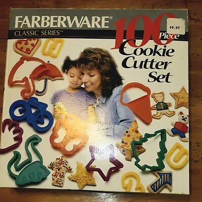 Vintage Farberware Cookie Cutters 100 Pc Holiday School • $7.99