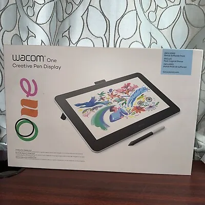 Wacom One Drawing Tablet W/Screen 13.3 Inch Pen Display For Beginners Box Damage • $167.98