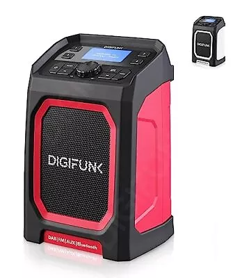 Work Site Radio | USB Rechargeable | DAB+ DAB FM Bluetooth AUX • £97.59