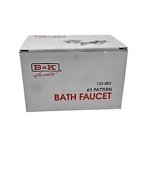 B&k 123-003 Cp Bath Faucet 3/4  Male Bathcock • $49.99
