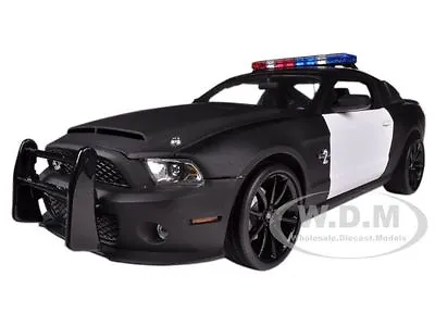 2012 Ford Shelby Mustang Gt500 Super Snake Unmarked Blak/white Police 1/18 Sc462 • $59.99