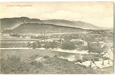 Postcard Abbey Craig Wallace Monument Stirling Posted Dundee 1904 Causewayhead • £1.85