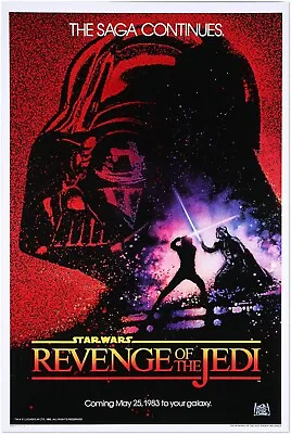 Revenge Of The Jedi - Episode 6 - Star Wars Movie Poster - Pre-Release • $24.99