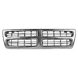 New Front Grille Chrome With Black Insert Plastic Fits 99-03 Dodge Ram 1500 Van • $134.79