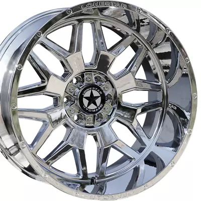 22  Chrome Lonestar Renegade Wheels 22x12 6x135 -44mm Fits Ford F150 Expedition • $1999