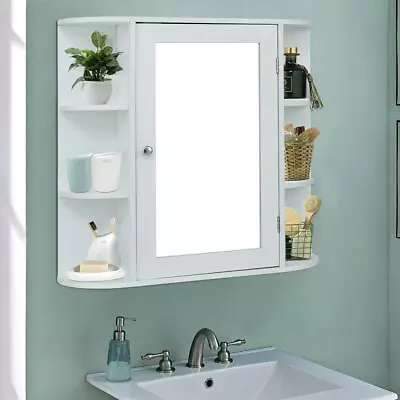 Home Wall Mount Bathroom Cabinet Kitchen Medicine Cabinet Storage Organizer • $35.99