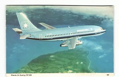 Postcard Airline MAERSK AIR Boeing 737-200 Charles Skilton's Card Unposted CC10. • $2.80