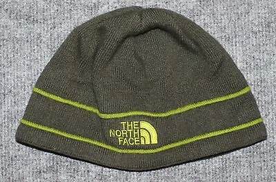 The NORTH FACE UNISEX MERINO KNIT BEANIE Fleece Lined Green One SIze Beanie Hat • $11.69