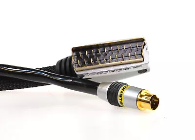 Monster Video 3 SCART To S-Video 1m Cable Of The Highest Quality • £14.55