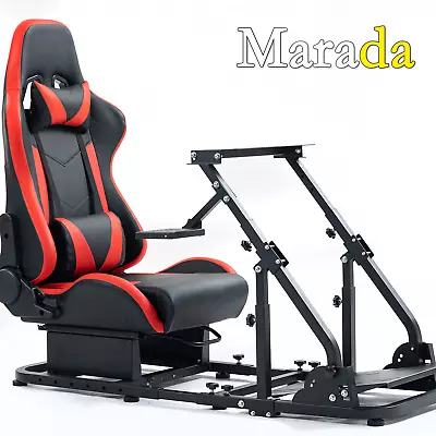 Marada Racing Simulator Cockpit Stand With Seat Fit Logitech G29 G920 G923 GPRO • £259.99