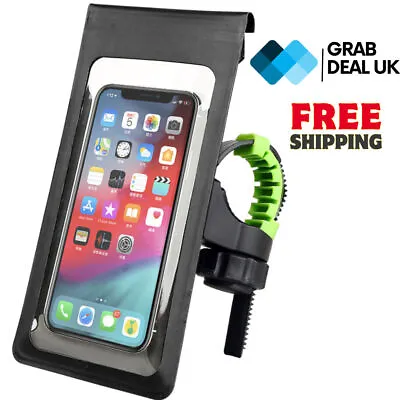 Bicycle Motor Bike 360  Waterproof Phone Case Mount Holder For All Mobile Phones • £7.12