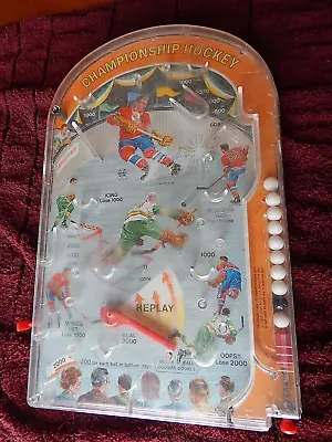 Vintage Marx Championship Hockey Table Top Pinball Game Tabletop NHL • $9.89