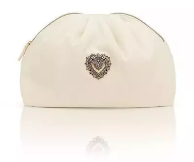 Dolce & Gabbana D&G Sacred Heart Emblem Large Devotion Pouch Clutch Bag | CREAM • £29.95