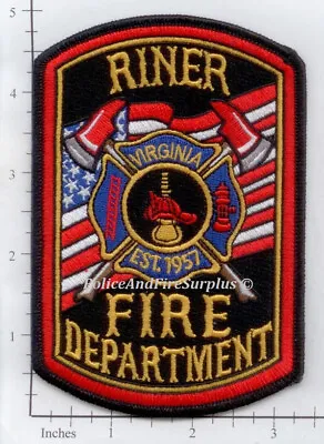 $3.99 • Buy Virginia - Riner VA Fire Dept Patch