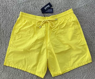 New Vilebrequin MOOREA WATER-REACTIVE SAND Swim Trunks- 2XL MEN- YELLOW - XXL • $125