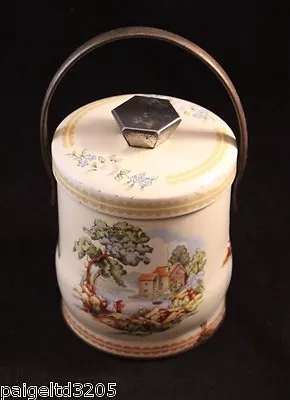 Murray-Allen Imported Quality Confections PASTORAL Vintage Tin Can / Container  • $20.99