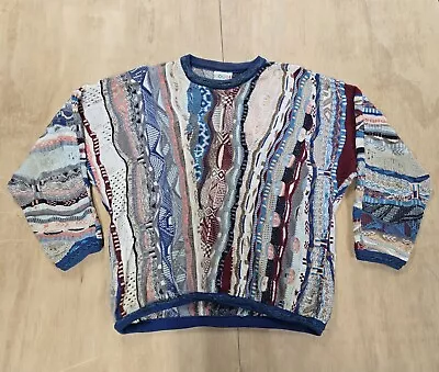 Vintage 90s COOGI Australia Classic Knit Sweater Authentic Size Medium • $234.95