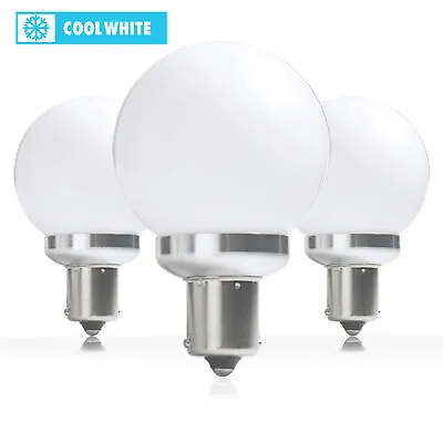 3 Pack Cool White Interior Vanity LED 12 Volt RV Light Bulb BA15s 1156 6500K • $15.99