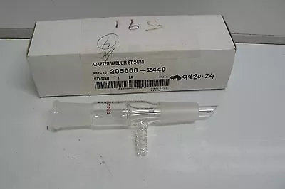 $74.99 • Buy New Pyrex 205000-2440 Vacuum Adapter St 24/40 Borosilicate Glass