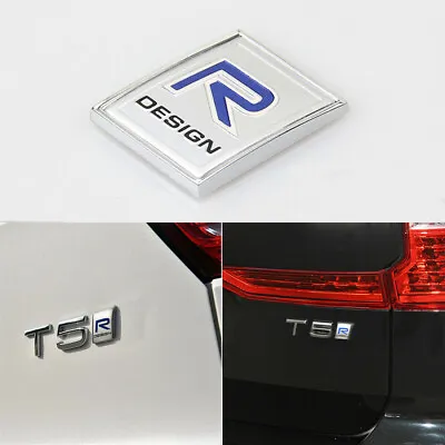 R Design Logo 3D Metal Emblem Badge Rear Car Sticker For Volvo V40 C30 S60 XC60 • £8.97