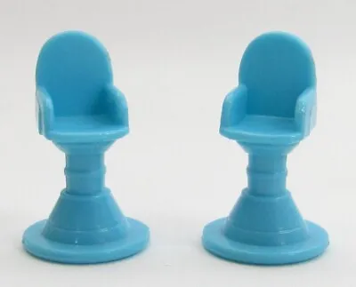 1995 Vintage Polly Pocket Doll Ice Cream Fun - Both Blue Stools Bluebird Toys • $12