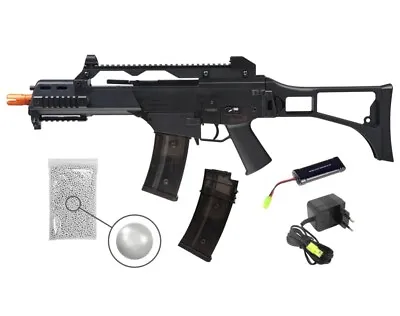 Umarex HK G36C Black AEG Airsoft Rifle With Pack Of 1000 6mm BBs And Mag Bundle • $219.95