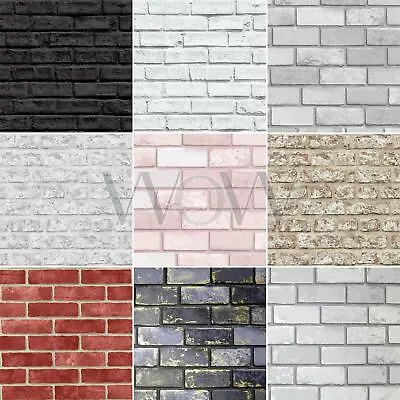 £13.99 • Buy Arthouse Brick Wallpaper - Glitter Realistic Effect
