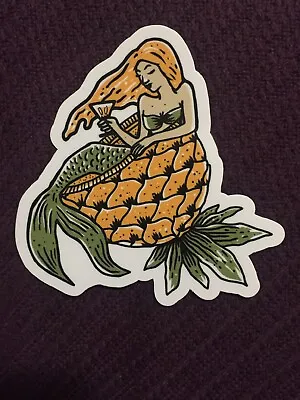 Pineapple Mermaid Sticker/decal • $3